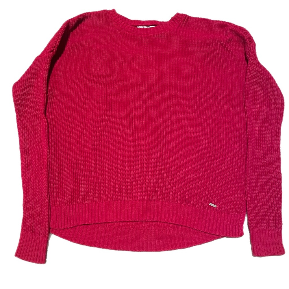 Hollister Red knit sweater size Small